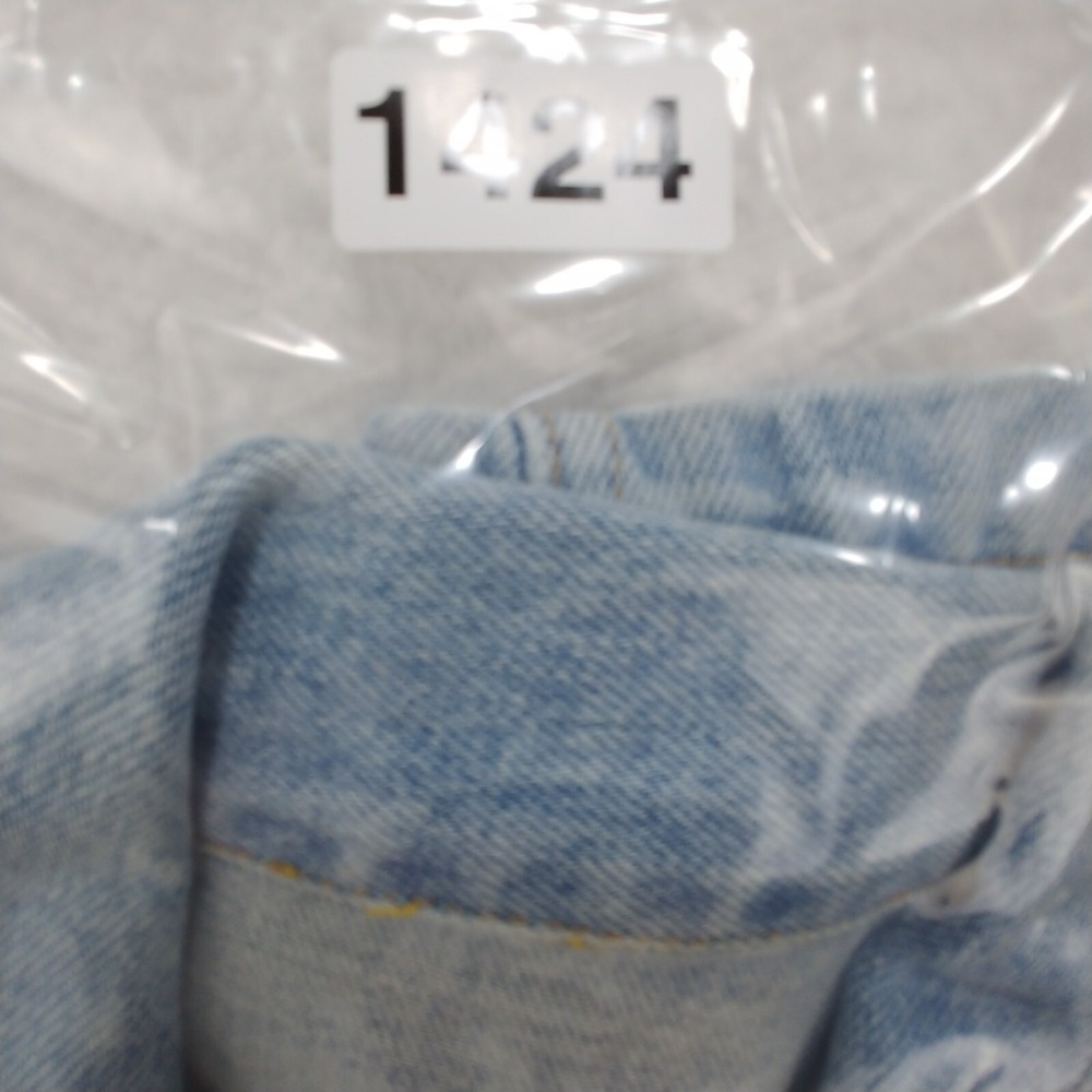 Gap Women's Jacket Vest Medium Blue Denim Collared Cotton Blend - Picture 8 of 8